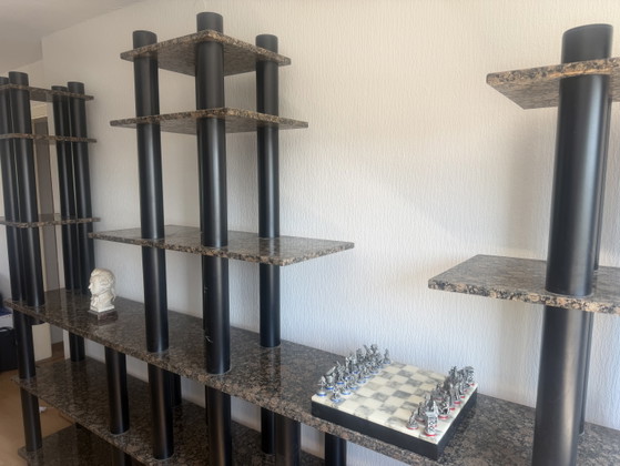 Image 1 of Monumentale XXL granieten plank "Baltic Brown" Postmodern Vintage Design (ca. 3m x 2m)

