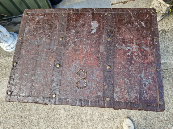 Image 1 of Cassa da cabina antica Bara da nave