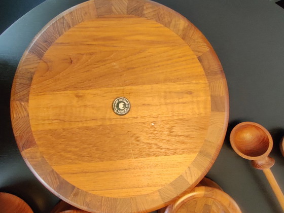 Image 1 of Digsmed Danimarca, set di ciotole per insalata, teak