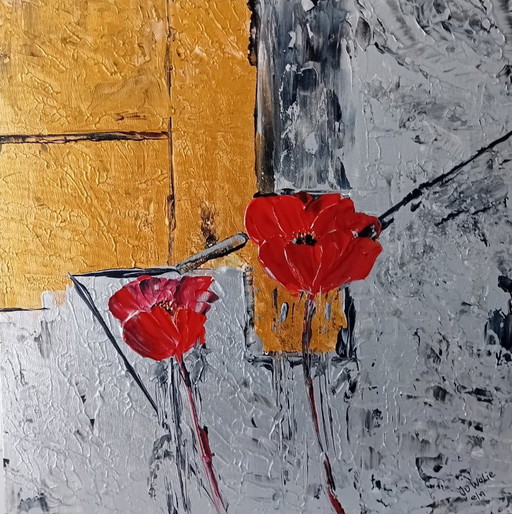 Moderne Malerei Mohnblumen