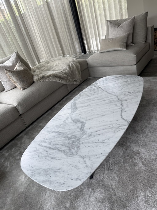 Beek Fender Tavolino da caffè 150x70 Bianca Carrara – salontafels, Marble (photo 2 of 5)