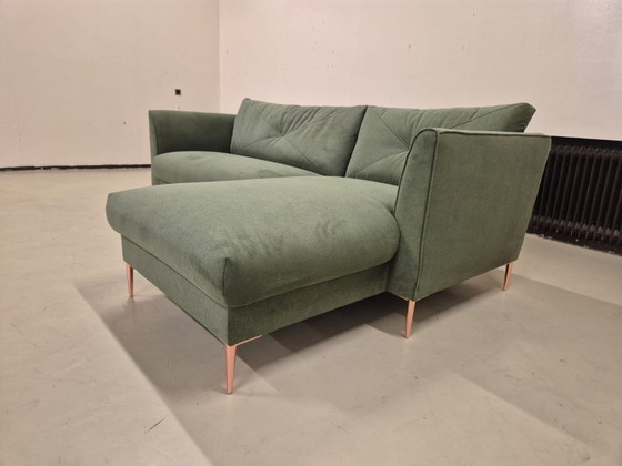 Image 1 of 50% SHOWROOM OUTLET - Farina Corner Sofa - Green - New - SALE