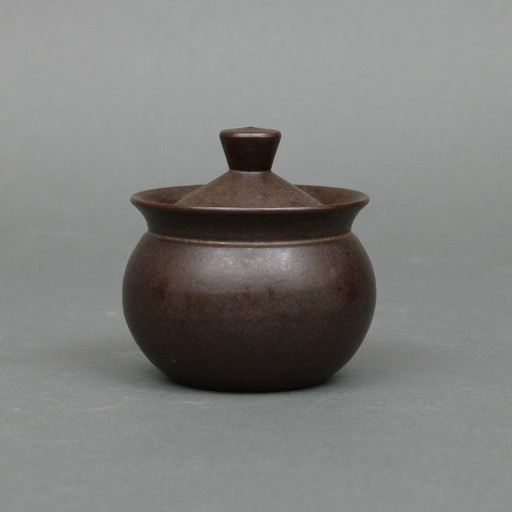 Zaalberg Holland - Meindert Zaalberg (1907-1989) - Arcilla y fuego - 1958 - Vajilla brutalista - olla con tapa