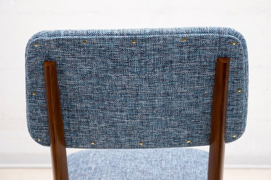 Image 1 of Sechs italienische Teakholz-Esszimmerstühle von Edmondo Palutari für Dassi, Mid Century, 1950er Jahre