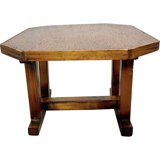 Vintage Couchtisch aus Holz im asiatischen Stil