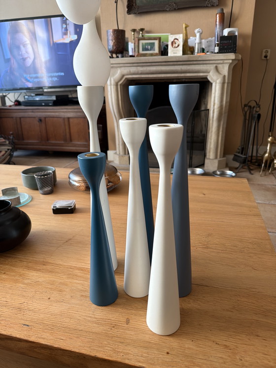 Image 1 of Set de zes Freemover Rolf kandelaren