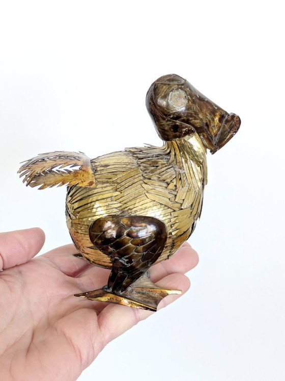 Image 1 of Brutalist Mixed Metal Dodo Sculpture Brass Copper 1960s Sergio Bustamante Style MCM