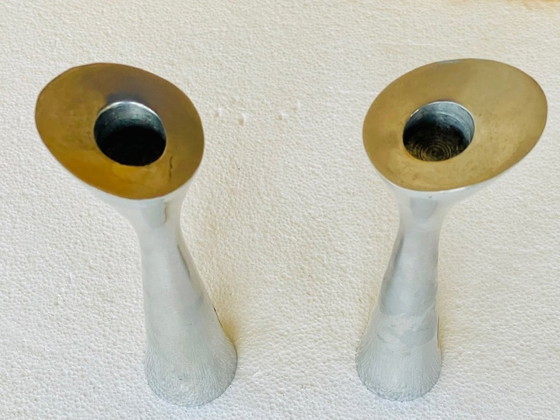 Image 1 of Danish Modern, Candlesticks, By Broste Copenhagen, Set of 2, Circa 1980s