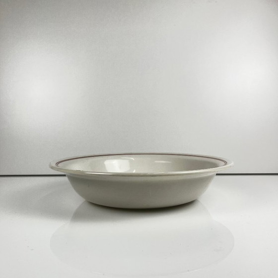 Image 1 of Round plate with rim "The Beehive", Moulins des Loups, 20th century