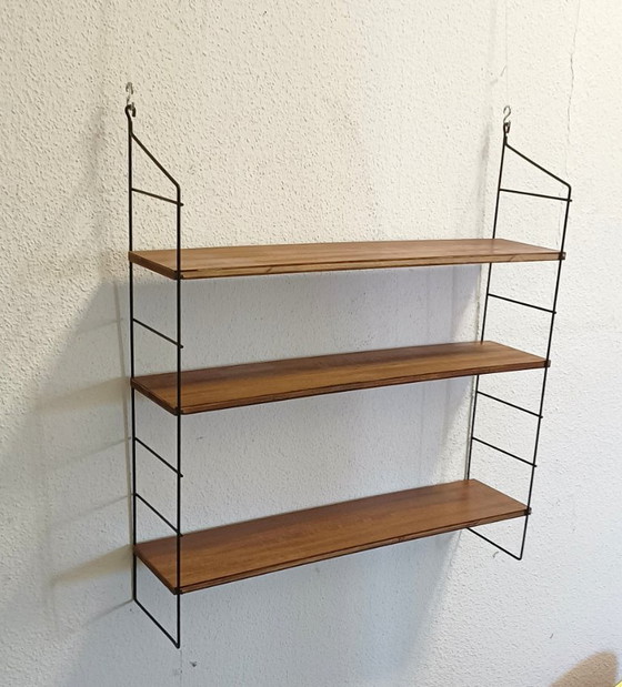 Image 1 of Perchero de pared de los años 50 con tres estantes