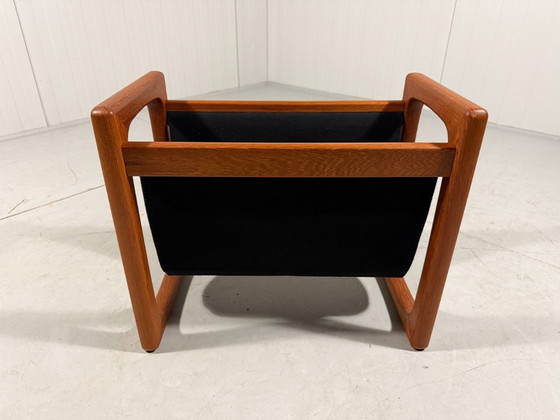 Brink Møbler Teak Magazine Rack Denmark 1960s – Textile (photo 3 of 11)