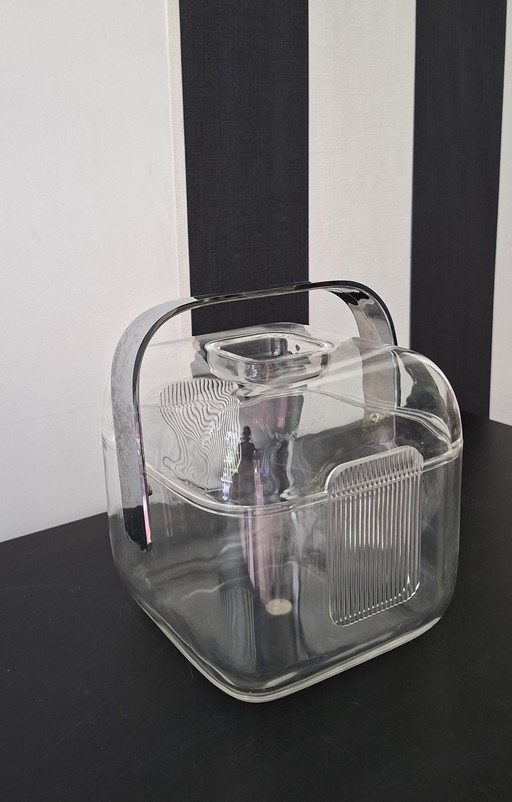Secchiello Ghiaccio iGuzzini Trasparente Design Iconico Anni '80 – tafelaccessoires, Plexiglass, Chrome (photo 2 of 5)