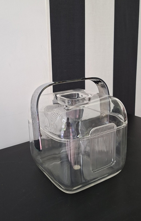 Secchiello Ghiaccio iGuzzini Trasparente Design Iconico Anni '80 – Accessori da tavola, Plexiglass, Chrome (photo 2 of 5)