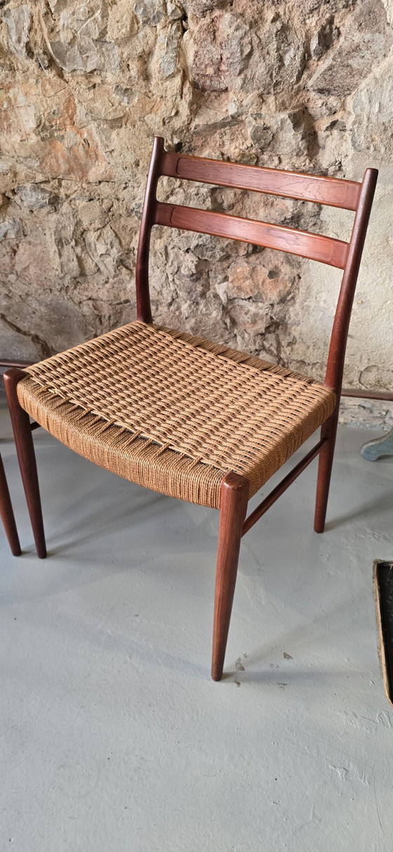 Image 1 of Arne Wahl Iversen (1927-2016) - Paar stoelen van Glyngøre Stolefabrik, DK, circa 1950-1960
