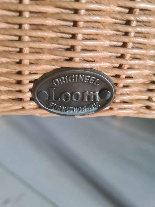2 Original Loyd Loom Furniture Rattanstühle