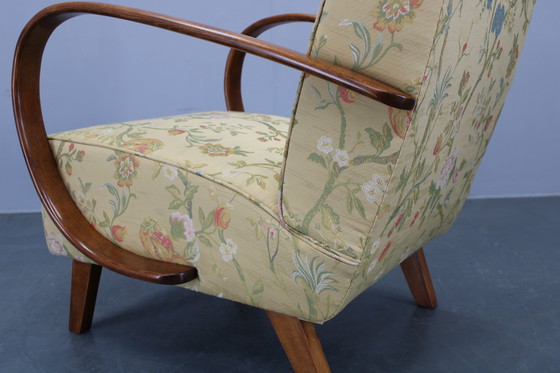 Image 1 of 1950er Jahre Überholter Jindrich Halabala Sessel, Tschechoslowakei