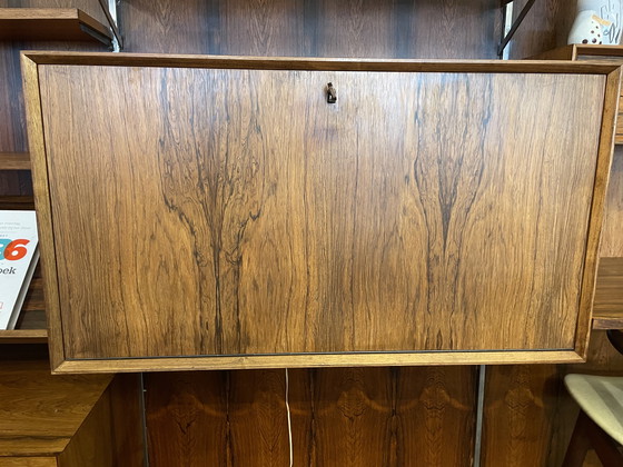 Image 1 of Sistema di pareti in palissandro vintage e unico