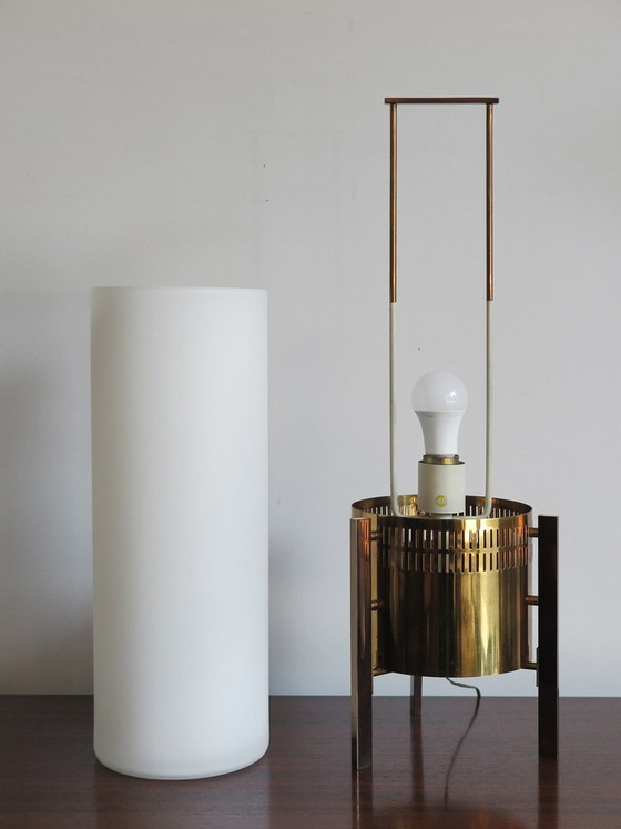 Large Stilnovo Table lamp, 1950s – Brass (photo 5 of 14)