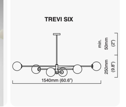TREVI 6 lamp als nieuw verkopen