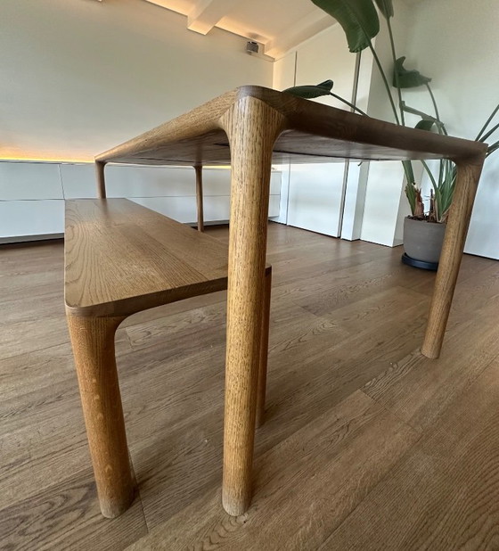 Juego de mesa de comedor Artisan Jean + banco a medida (Roble Jahorina AR1) – Conjuntos de comedor, Wood (photo 4 of 5)