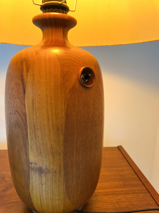 Image 1 of Lampe de table vintage en teck XL, Dyrlund '70s