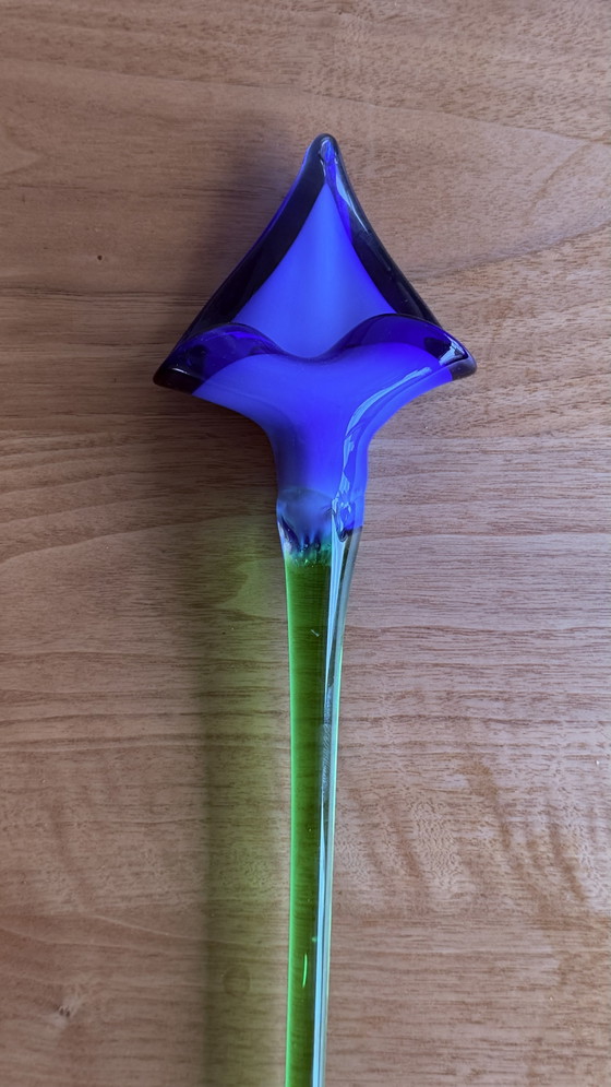 Glass blue Calla flower from Murano – Decorative Objects, Murano Glass (photo 4 of 9)