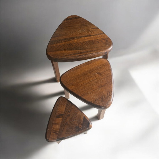 Nest Beistelltische, Mid-century, Holz, Braun (Foto 5 von 5)