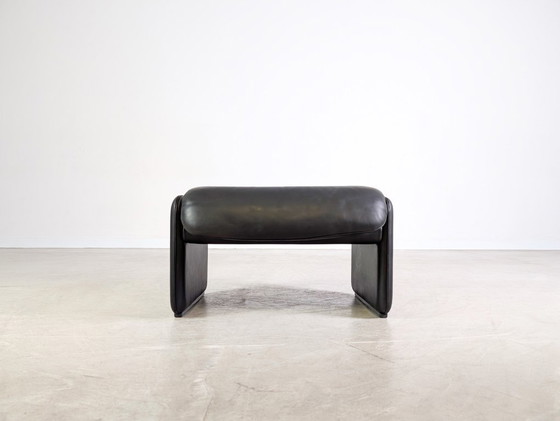 Image 1 of Pouf originale De Sede DS 2018, in pelle, design nero