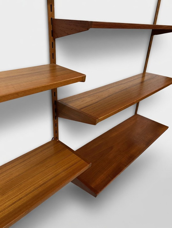 Image 1 of Teakhouten rekkensysteem van Kai Kristiansen voor Feldballes