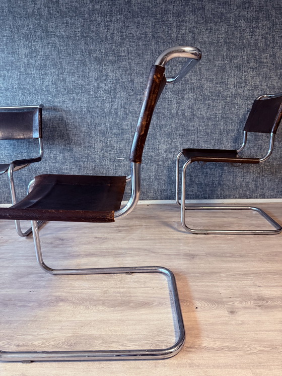 Image 1 of 3 Vintage Mart Stam S 33 Cantilever Chairs for Thonet