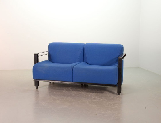 Image 1 of Holländisches Design Artifort Himmelblau 'Transformation' Zweisitziges Sofa Modell 952 von Hans de Wit, 1980er Jahre.