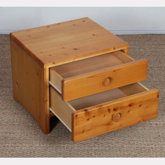 Image 1 of Pine bedside table, selected by Charlotte Perriand for Les Arcs, 1960