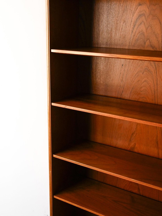 Image 1 of Scandinavian Wall Bookcase in Teak, 1950s/60s