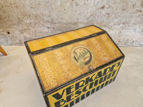 Image 1 of Groot Nederlands Verkade Beschuit Blik uit 1920