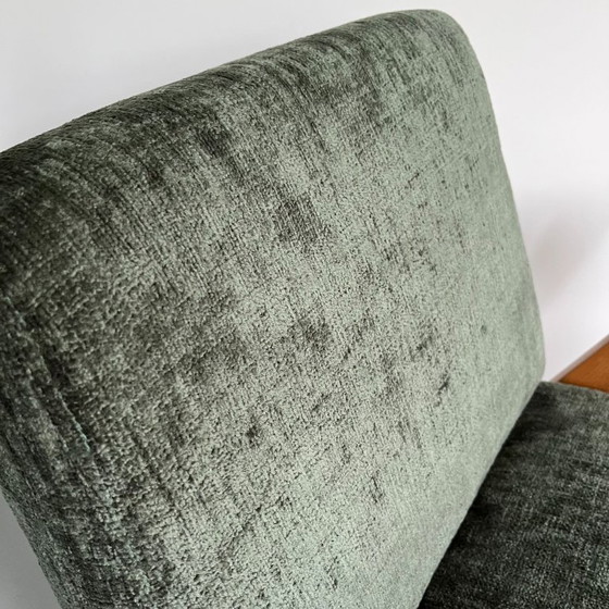 Restored Vintage Mid Century Modern Armchair in Forest Green – BuashkoGarage, Wood (photo 12 of 13)