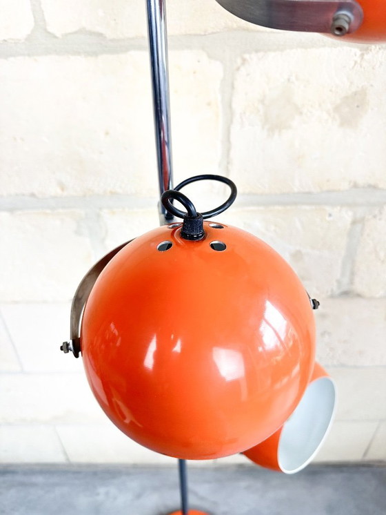 Image 1 of Vintage orange floor lamp