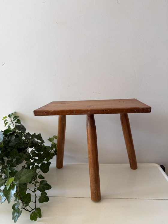 Image 1 of Table à plantes en bois style milieu du siècle