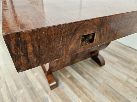 Art Decò Dining Table in Walnut Burl, 1940 – Wood (photo 12 of 21)