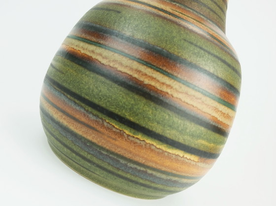 Image 1 of Dumler & Breiden Mid Century Keramik Vase Modell Nr. 476/32 Stripe Dekor 1960S