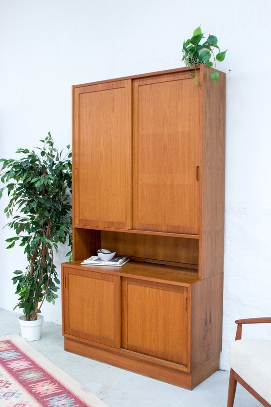 Image 1 of Poul Hundevad armadio a ripiani vintage in teak