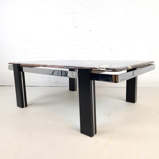 Image 1 of Vintage salontafel Cipollino marmer brutalist jaren 70