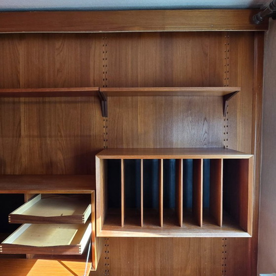 Poul Cadovius Cado Wall System, Teak Veneer, Vintage Danish Design, Wall cabinet, Wood, Brown (photo 18 of 33)