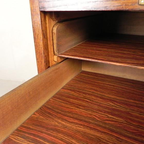 Image 1 of Armadio in rovere con serranda avvolgibile, 1 anta, altezza 123 cm, anni '30
