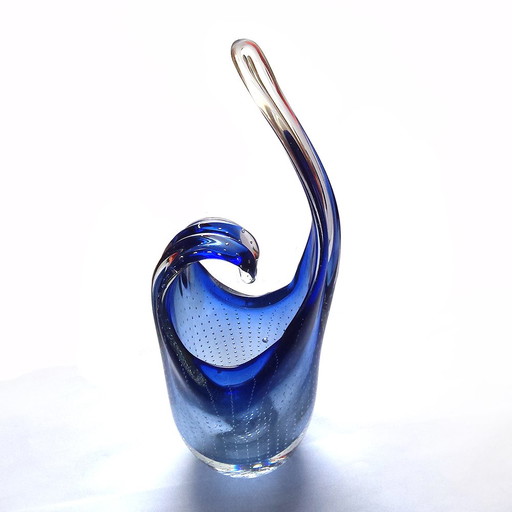 Vase d'art Mid Century en verre de Murano