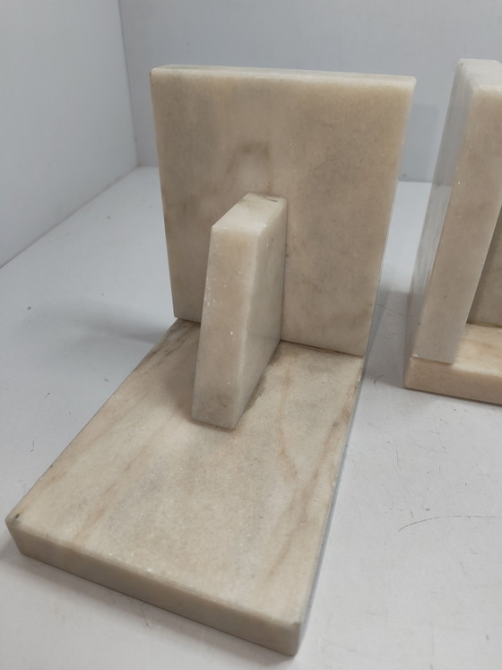 Art Deco Buchstützen Set – Dekorative Objekte, Marble (photo 6 of 8)