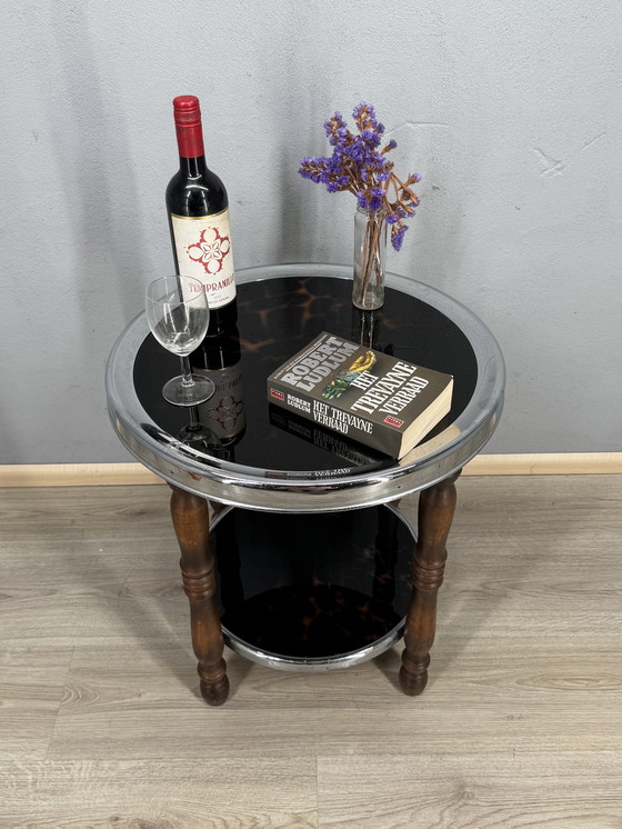 Image 1 of Tavolino Art Déco con dettagli in tartaruga