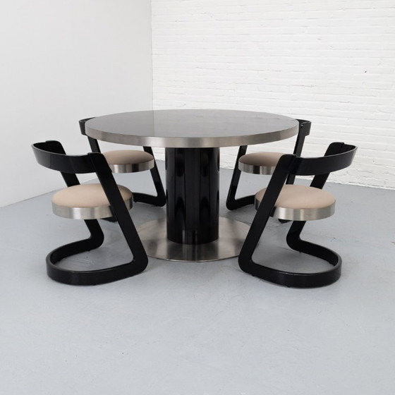 Image 1 of Willy Rizzo '70s dining set