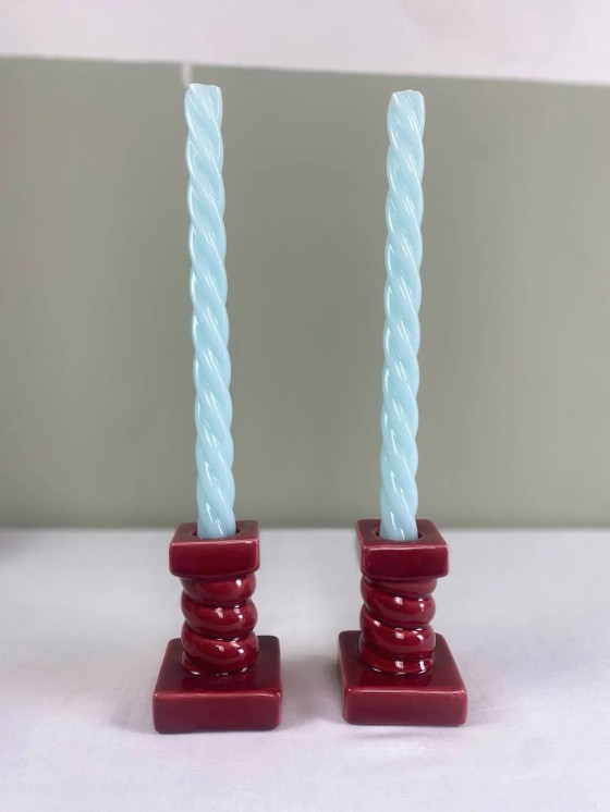 Paar vintage kandelaars – Kandelaars en kaarsen, Porcelain, Ceramic (photo 7 of 11)