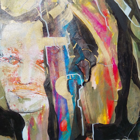 Acrylic painting #Catgold 80x110cm – joart, Paintings & Drawings, Canvas (photo 3 of 7)