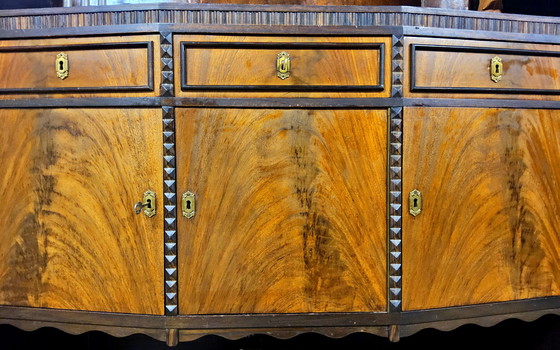 Image 1 of Buffet style Amsterdam School (J.Th Drilling Jr), meuble Art déco (Pays-Bas), boiseries en palissandre
